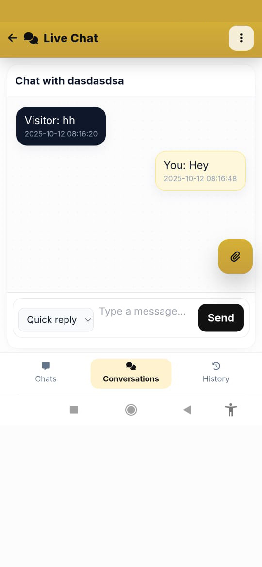 Android app — Chat screen