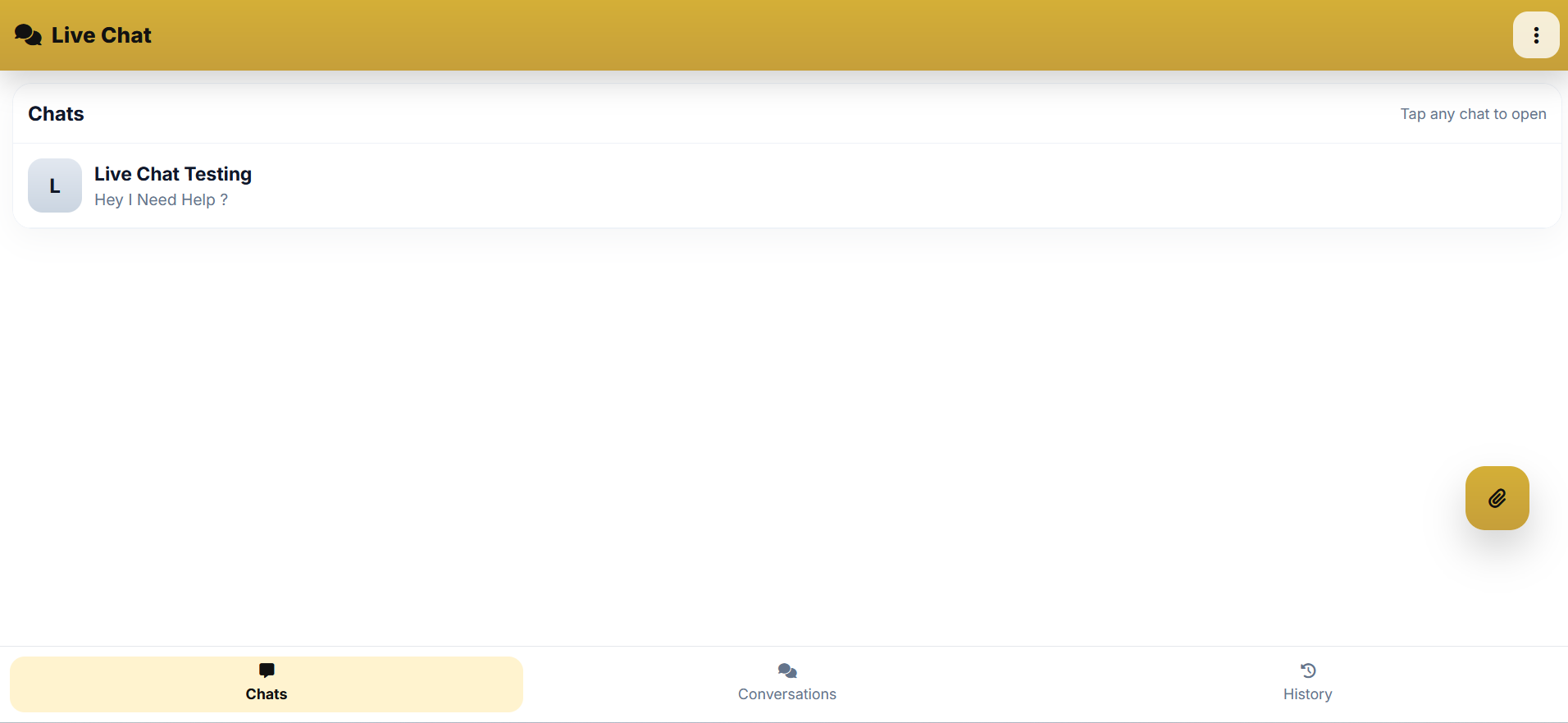 Web portal — Dashboard analytics (primary)